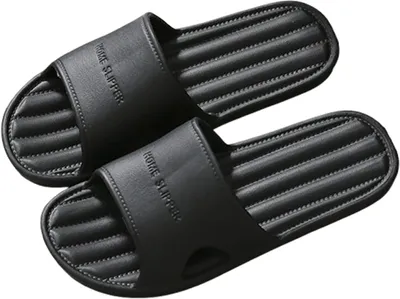 Produktbild von INF Bequeme schwarze EVA-Slipper - Perfekt für drinnen und draußen Schwarz 43-44