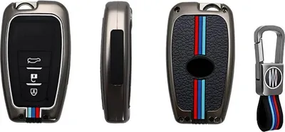 Image de Dutch Shield - Housse métallique pour clé de voiture Toyota - Housse pour clé de voiture B3A Gris, Noir