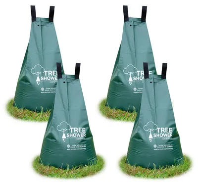 Produktbild von horizont TreeShower Bewässerungssack für Bäume 75l Wassersack für Bäume aus UV beständigem 400g/m² PVC, automatische Bewässerung bis zu 9 Stunden, Verbindung mehrerer Säcke, Diebstahlschutz (4)