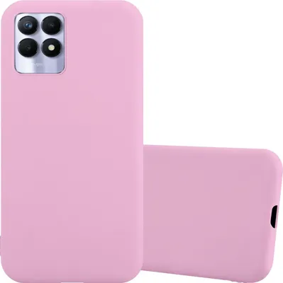 Produktbild von Cadorabo Hülle für Realme 8i / Narzo 50 4G Schutzhülle in Rosa Handyhülle TPU Silikon Etui Case Cover