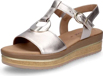 Produktbild von Gabor Damen Keilsandalette gold