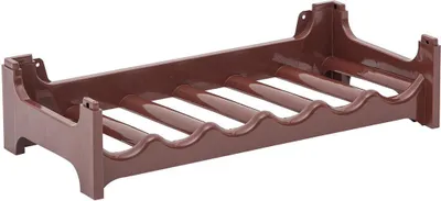 Produktbild von Novaliv Flaschenregal für 6 Flaschen | Weinregal braun | Regal aus stabilem Kunststoff, stapelbar (Braun, 1)