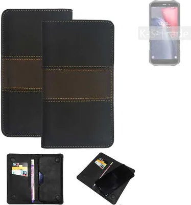 Produktbild von K-S-Trade Hülle Handyhülle kompatibel mit Oukitel WP12 Schutzhülle Walletcase Bookstyle Tasche Schutz Case Handytasche Wallet Cover Kunstleder