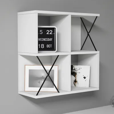 Obrázok produktu pre Skye Decor, Polica - Likime 2 (biela + ?ierna)