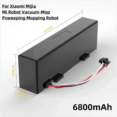 Obrázek produktu pro Baterie pro robotický vysavač s funkcí vytírání – lithium-iontová baterie – 14,4 V, 6800 mAh – články 18650 – dobíjecí náhradní baterie
