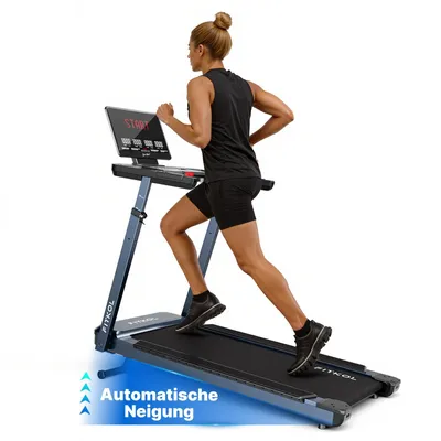 Produktbild von KI-adaptiver smarter Laufband für Zuhause, 15.5 km/h, auto. Steigung & Geschwindigkeit, intelligente Herzfrequenzsteuerung, Echtzeit-KI-Coach, 5.0 HP
