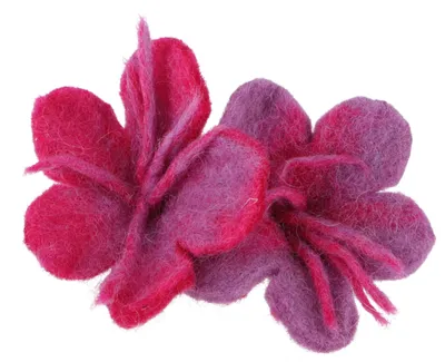 Produktbild von Haargummi `Filzblume`, Handgefilzte Blüte Haarschmuck - Flieder/pink, Haarspangen, Haarschmuck