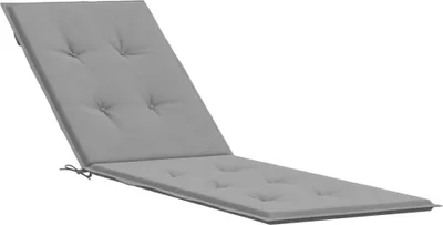 Produktbild von vidaXL Liegestuhl-Auflage Grau (75+105)x50x4 cm