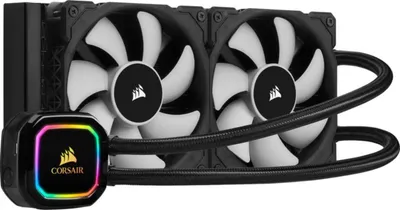 Produktbild von Corsair iCUE H100i RGB PRO XT Prozessor All-in-One-Flüssigkeitskühler 12 cm Schwarz 1 Stück(e)