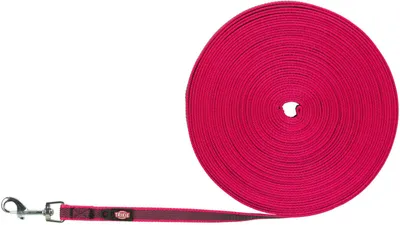 Produktbild von TRIXIE Schleppleine, gummiert, S–M: 15 m / 15 mm, fuchsia