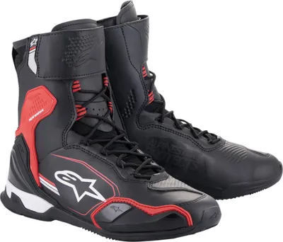Produktbild von Alpinestars Superfaster Motorradschuhe schwarz / hellrot / weiss 45