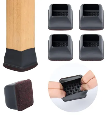 Obrázek produktu pro Podložky pod nábytek, čtvercové, 5 cm, černé