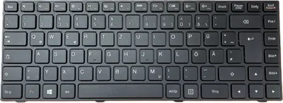 Produktbild von DEUTSCHE - Schwarz Tastatur Keyboard kompatibel für Lenovo IdeaPad 100-14IBY 80MH/80R7