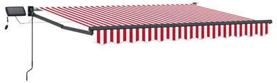 Image de Store rétractable manuel avec LEDs 2,5 x 2 m