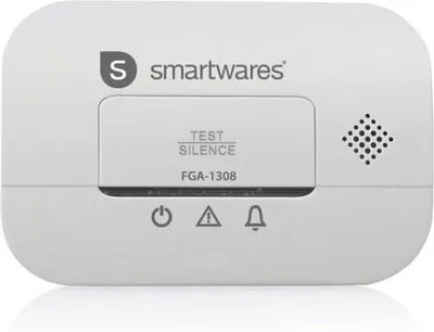 Produktbild von Smartwares FGA-13081, Kohlenstoffmonoxid, Haus, Büro, 40 m², 85 dB, 10 Jahr(e), Weiß