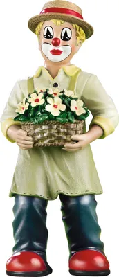 Produktbild von GILDE Dekofigur Clown Der Blumenkorb H. 14 cm, 10227