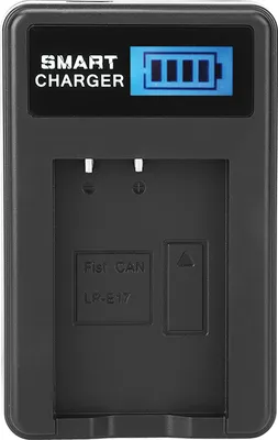 Image de LP E17 Chargeur de batterie, écran LCD, recharge USB pour M3 M5 M6 760D, Noir, Léger, Portable