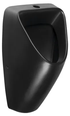 Produktbild von SCHWARNO Keramik-Urinal, Zulauf oben, Schwarz matt