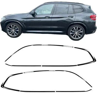 Für BMW X3 G01 ab 2017- Shadow Line Zierleisten Fensterleisten Schwarz Glanz in der Farbe Schwarz von Carparts-Online GmbH