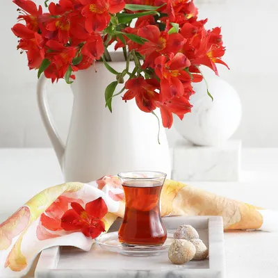 12-teiliges türkisches Teeglas-Set Demet, 6 Gläser + 6 Untertassen