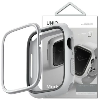 Produktbild von Uniq Gehäuse Moduo Apple Watch Serie 4/5/6/7/8/Se 40/41Mm Kreidesteingrau