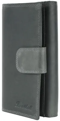 Produktbild von Benthill Damen Portemonnaie Leder XXL - Große Geldbörse mit RFID Schutz - Echtleder Vintage Damenbörse inkl. Geschenkbox