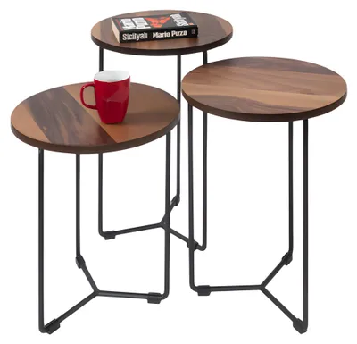 Image de Table d'appoint Table basse Table de salon Table de salon moderne 3 pièces