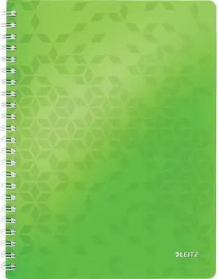 Immagine prodotto di Blocco universitario LEITZ WOW A4 PPEinband a scacchi verde spiralato