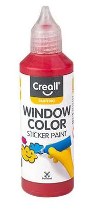 Image de Peinture pour fenêtres Creall Rouge - 80 ml