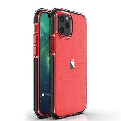 Obrázek produktu pro Pouzdro Spring clear TPU pro Apple iPhone 12 Mini - Černá KP8638
