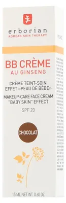 Produktbild von Erborian Bb Creme, BB Cream, 15 ml, Frauen, Jeder Hauttyp, Feuchtigkeitsspendend, Glättend, Chocolat
