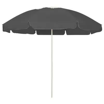 Image de Parasol de plage anthracite 240 cm