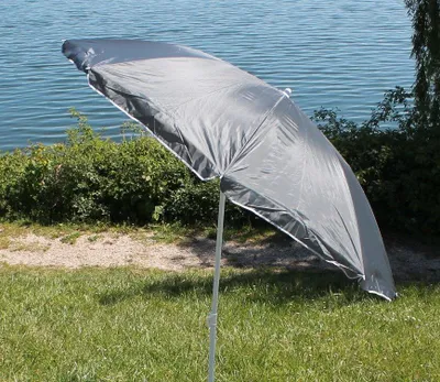Produktbild von Sonnenschirm 053 schwarz 1,75 m; Höhe 2,0 m Strandschirm