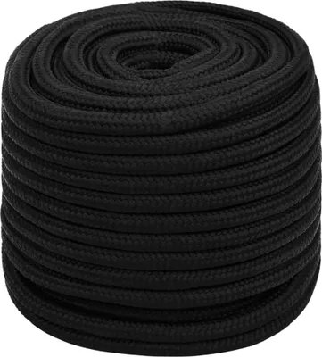 Obrázok produktu pre vidaXL Pracovné lano čierne 16 mm 100 m Polyester