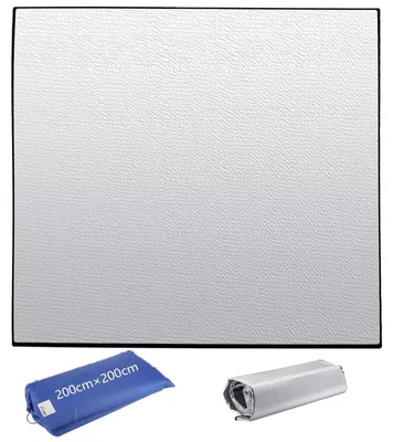 Productafbeelding van 200 x 200 cm aluminium isolatiemat, opvouwbare thermomat voor camping en yoga