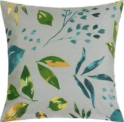 Immagine prodotto di Cuscino in cotone - 40x40 cm - Verde, Grigio
