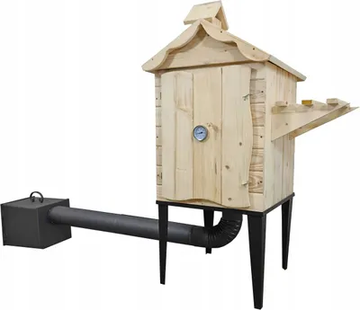 Immagine prodotto di Affumicatoio affumicatoio da giardino in legno affumicatoio in legno 125x50x50cm