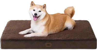 Immagine prodotto di Cuccia per cani di taglia media, 91x68x9 cm, lavabile, morbido cuscino per cani, materasso per cani da divano, marrone