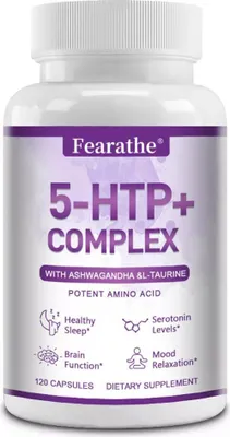 Produktbild von 5-HTP+ Complex (120 Kapseln) Nahrungsergänzungsmittel, Schlaf, Stimmung, Stress, Gehirn