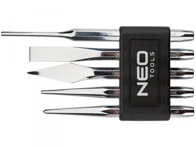 Produktbild von NEO TOOLS Meißel + Durchtreiber-Satz 33-060 Chrom-Molybdänstahl