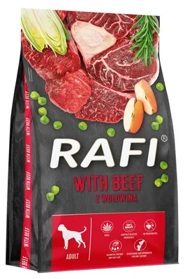 Obrázek produktu pro Rafi Kompletní Krmivo Suché s Hovězím 10kg Pro Dospělé Psy