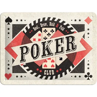 Immagine prodotto di Insegna di latta vintage Casino Poker