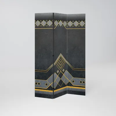 Produktbild von SpaceRebels Paravent Raumteiler - 3-teilig Raumtrenner, Druck 2-Seite - Raumtrenner - Trennwand Wohnung - Room Divider - Spanische Wand Deko Modern Sichtschutz