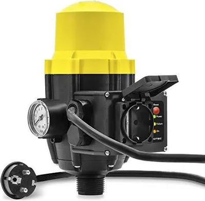 Produktbild von TROTEC Elektronischer Druckschalter TDP DSP Pumpensteuerung Druckregler für Hauswasserwerke Wasserpumpen (max. 10 bar) mit Kabel und Steckdose