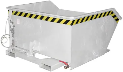 Produktbild von Späne-Selbstkippbehälter, Volumen 0,75 cbm, LxBxH 1440x1280x680 mm, feuerverzinkt