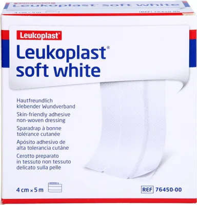 Produktbild von Leukoplast soft white Pflaster 4cm x 5m Rolle, 1 St PFL