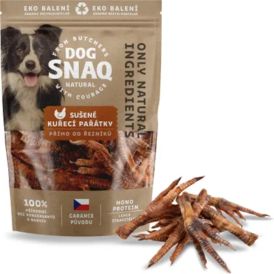 Obrázek produktu pro DOG SNAQ 99196 doplňkové krmivo pro psy - sušené kuřecí nohy 100G