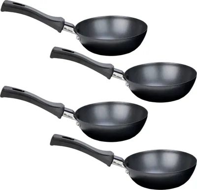 Zdjęcie produktu dla Uniwersalny grill wok emaliowane patelnie 4 szt