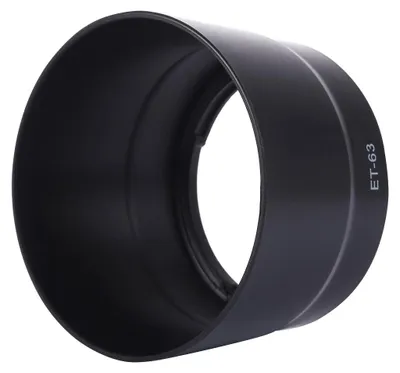 Produktbild von CELLONIC Gegenlichtblende kompatibel mit Canon EF-S 55-250mm f/4-5.6 IS STM - ET-63 Objektiv Sonnenblende Kamera Streulichtblende Lens Hood