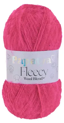 100g Papatya Fleecy Kuschelgarn 20% Wolle veredelt Oeko-Tex Häkelgarn Strickgarn magenta